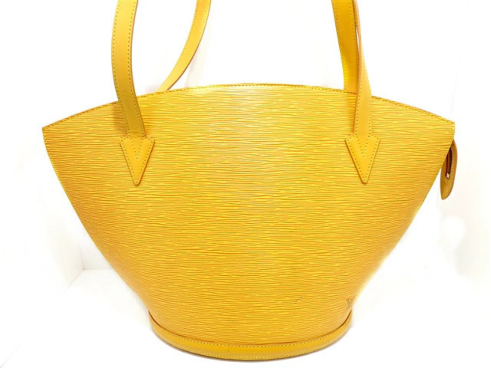 LOUIS VUITTON Bag Saint Jacques Shopping Shoulder Epi Leather Tassili Yellow
